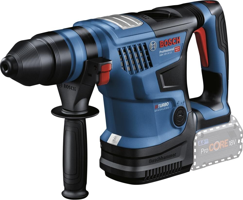 BOSCH Akku-Bohrhammer GBH 18V-34 CF ohne Akku & Ladegerät CLC
