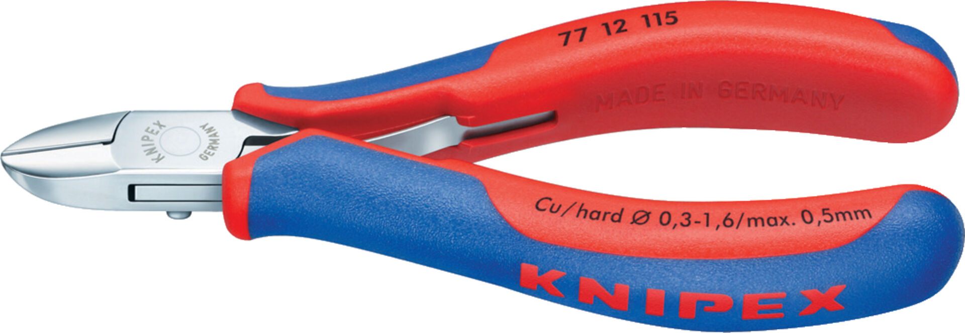 KNIPEX 77 12 115 Elektronik- Seitenschneider mit Mehrkohne 115mm