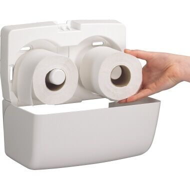 AQUARIUS Toilettenpapier Spender Tissue6992 Druckkopf abschließbar weiß